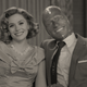 Elizabeth Olsen as Wanda Maximoff and Paul Bettany as Vision in Disney Plus’ WandaVision